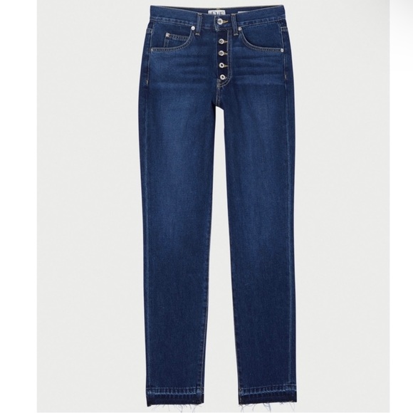 NEW EVE DENIM DARK WASH BUTTON FLY JEANS - Picture 7 of 8